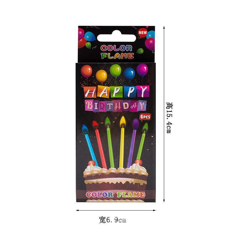 Velas de llama de colores 6 cajas