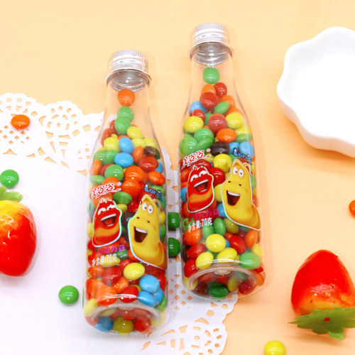 Golden Rice 70g colorful crispy chocolate beans children's snacks drift bottle candy rainbow candy