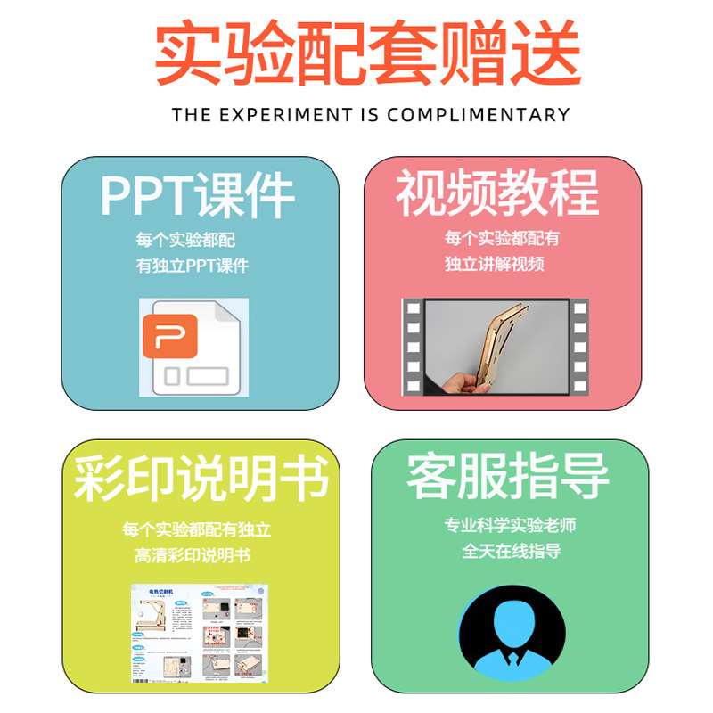 Cortador de calefacción eléctrica, tecnología de conversión de energía eléctrica, pequeña producción, material didáctico para experimentos científicos de bricolaje para estudiantes de primaria
