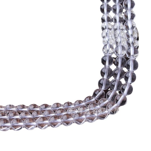 Mingdu Crystal 8A white crystal loose beads DIY jewelry accessories natural Brazilian white crystal semi-finished products wholesale