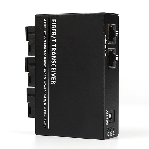 LHGD 100Mbps Single-Mode Fiber optic transmitter/receiver 100Mbps switch optical-electrical converter SC interface one unit