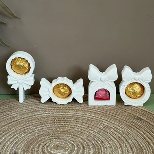 Holiday Bow Gift Silicone Mold Gift Aromatherapy Candle Stereo Ornament Silicone Mold Handmade DIY