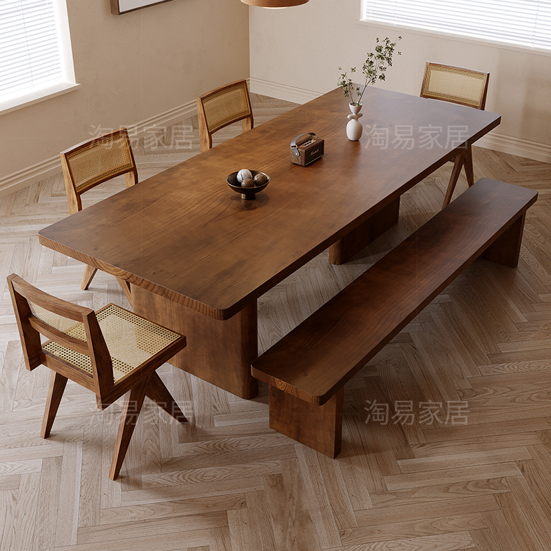 패키지 D 180*80*75cm+식사 의자*4+벤치*1