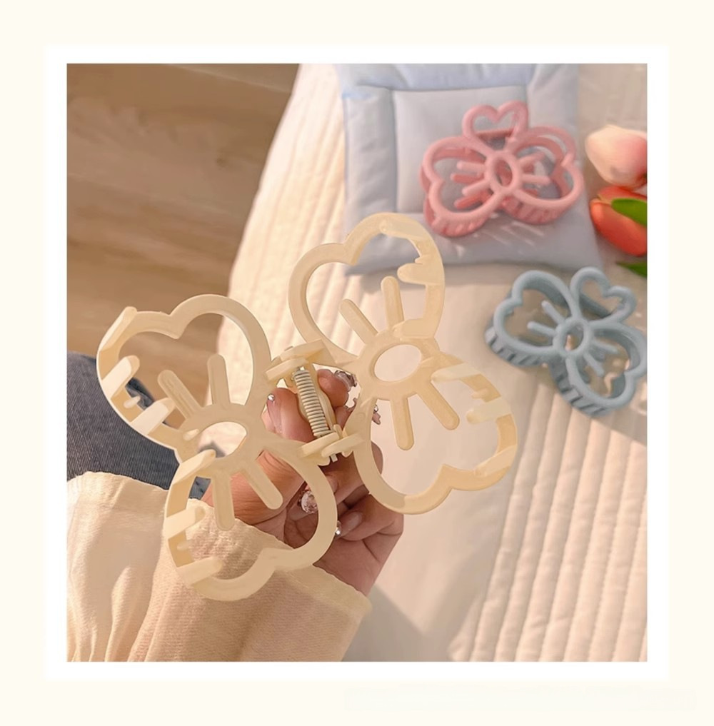 Molletta per capelli con fiocco per donna elegante clip grande_voghion.com