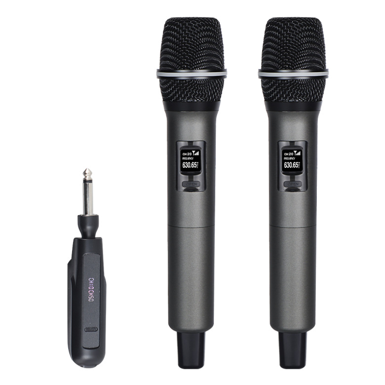 Wireless Microphone Cross-Border Customization Foreign Trade Distribution Supply Private Model Universal Professional One-To-Two Charging Wireless Microphone