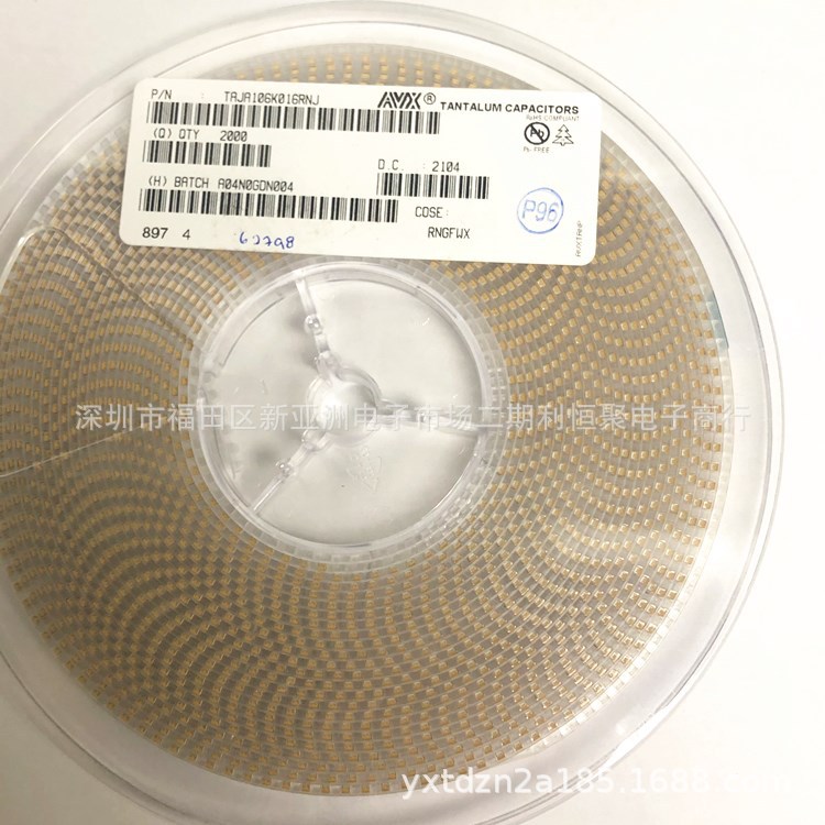 全新  贴片钽电容 10UF 16V  A  TAJA106K016RNJ