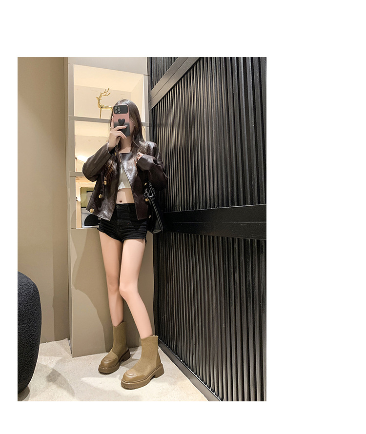 C4598 750K CAO GÓT NỮ CANNKTR ÁO LEN MŨI TRÒN GÓT VUÔNG MÙA XUÂN THU ĐÔNG GIÀY DÉP NỮ G02 SẢN PHẨM MỚI