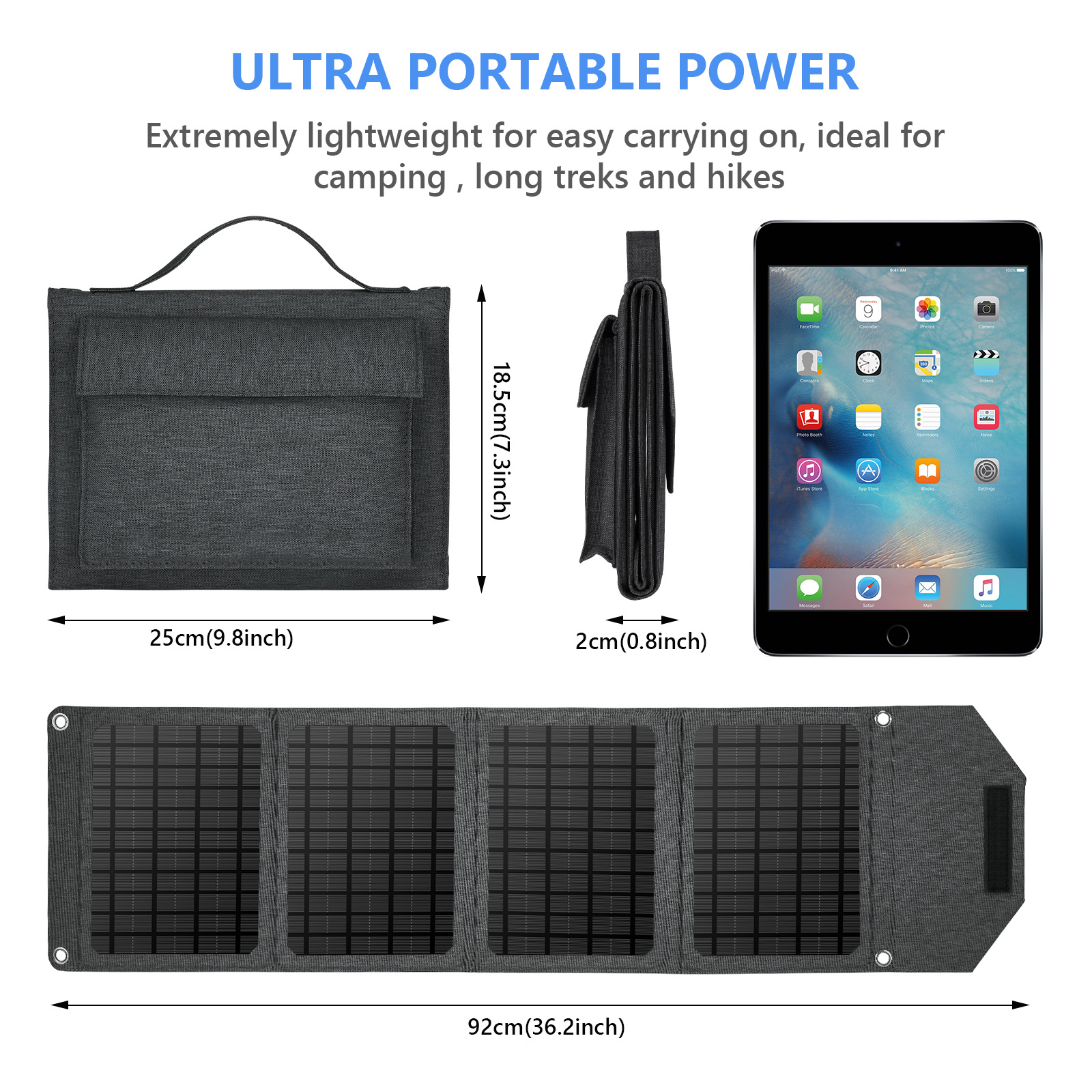 Single crystal solar-powered