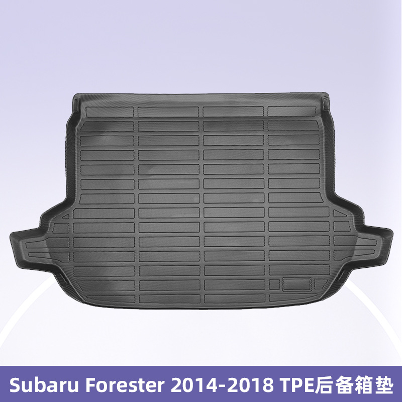 Para Subaru Forester2014 - 2018 Combustible 3D todo el tiempo TPE almohadilla de pie cojín de colateral