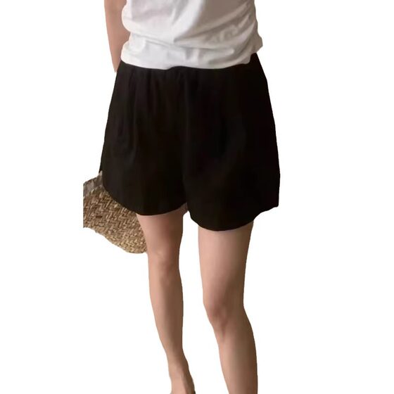 Pregnant Women's Pants Thin Casual Shorts Women's 2024 Summer New plus size Slimming All-match Loose Hot Pants 1526