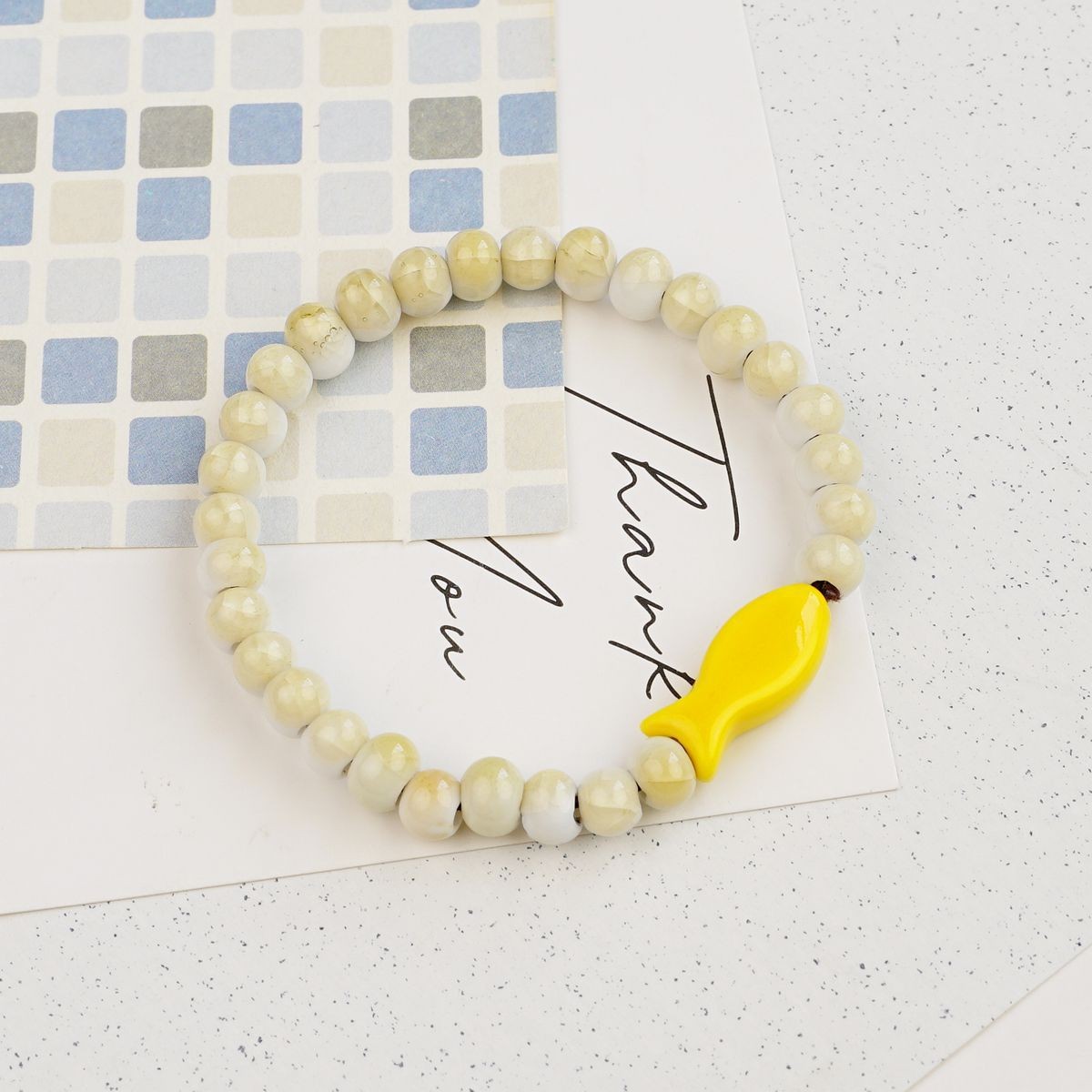 Pulsera de Cerámica para Mujer Hecho a Mano Diseño de Gato image 236