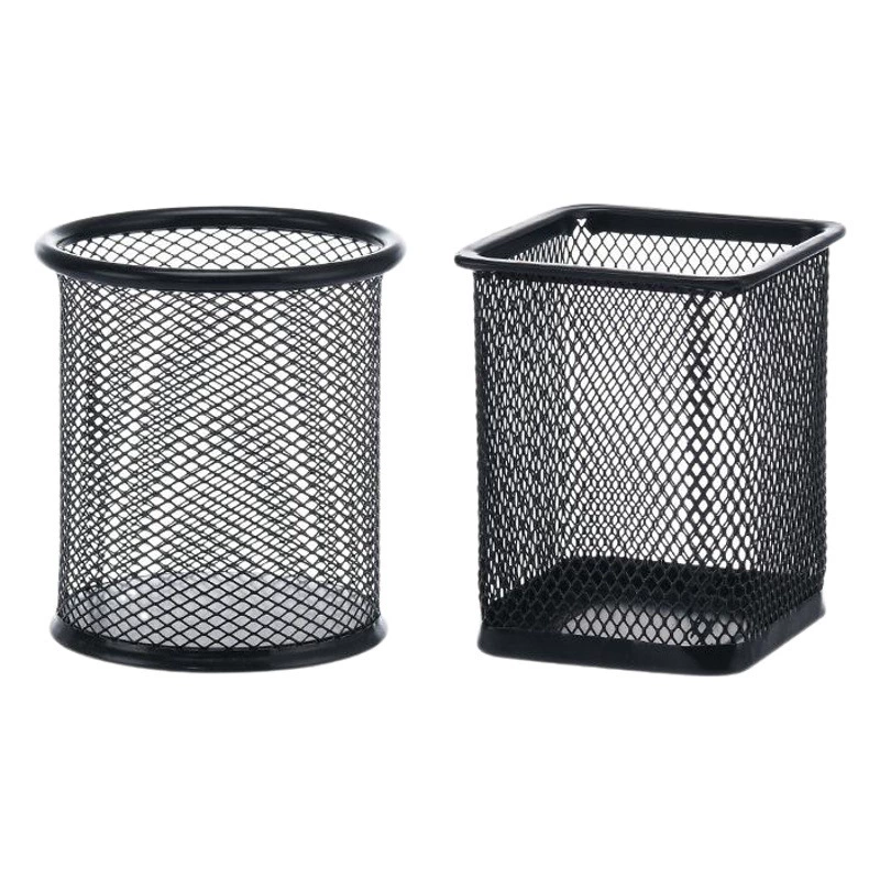 Держатель ручки с круглой сеткой Держатель ручки для студенческого стола Креативный модный многофункциональный держатель для ручки Ручка Баррель Настольный ящик для хранения