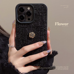 毛のツバキの花のリンゴの16の携帯の箱の14promax秋冬15はiPhone13の小さい香風の11代を適用します。