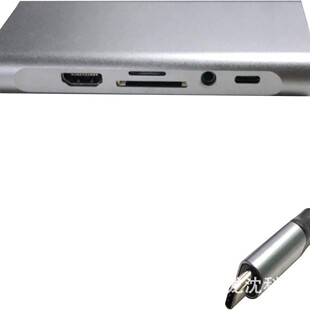 TYPE-C HDMI+USB3.0+SD/TF+PD���ιPӛ������@ʾ���ԴHUB