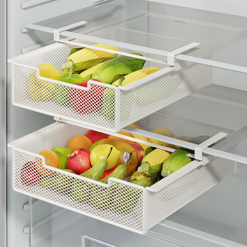 Caja Conservadora Tipo Cajón para Refrigerador, Almacenamiento y Drenaje, para Cocina