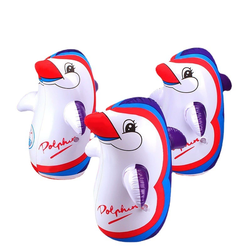 Большая надувная качалка-кукла из ПВХ, карманная игрушка-пингвин