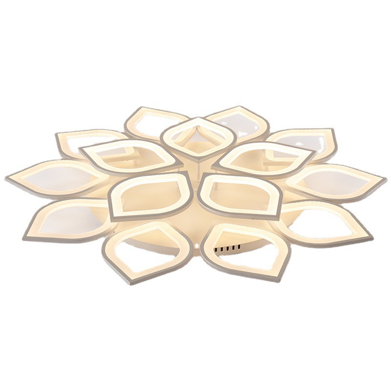 Transfronterizo LED pétalos lámpara de techo sala de estar minimalista moderna creativa personalidad artística dormitorio principal lámpara de flor