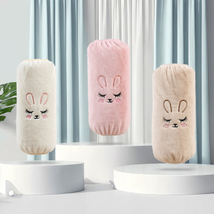 Autumn and Winter extended All-match cartoon oversleeve white women's work protection eyelash rabbit plush oversleeve