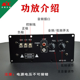 Cross-Border Supply of S100 Car 12V High-Power Amplifier Board, Car Audio Amplifier Board, Audiophile-Grade Motherboard Subwoofer