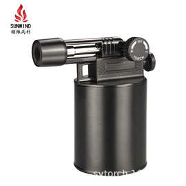 新款全铜雪茄点火器艾灸熏香点炭喷火枪可倒置户外野营可充打火机