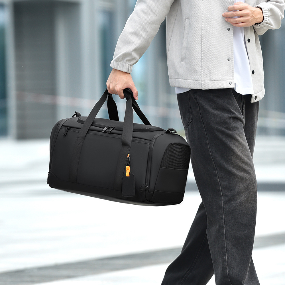 Bolsa de viaje de película transfronteriza gran capacidad de separación seca y húmeda bolsa deportiva de fitness personalizada bolsa de yoga bolso de mano mochila