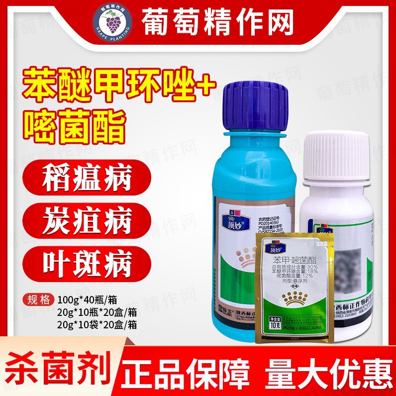 B标正 冠苗 300克/升苯醚甲环唑丙环唑水稻纹枯病农药杀菌剂10ml