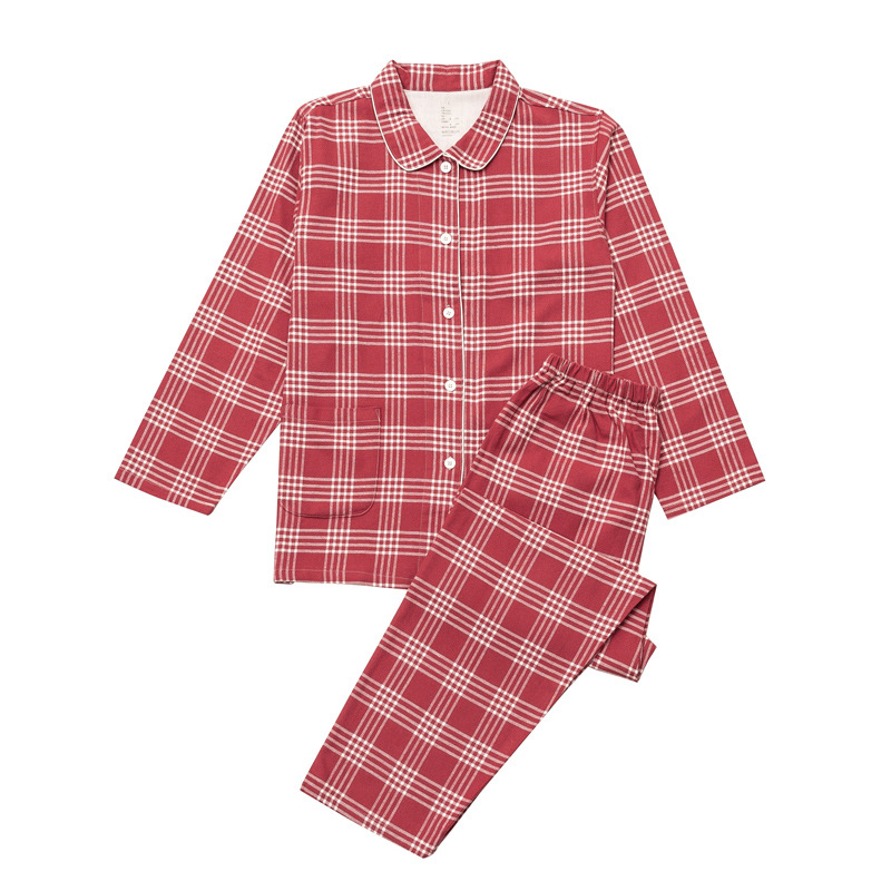 Women's red and white striped/flannel