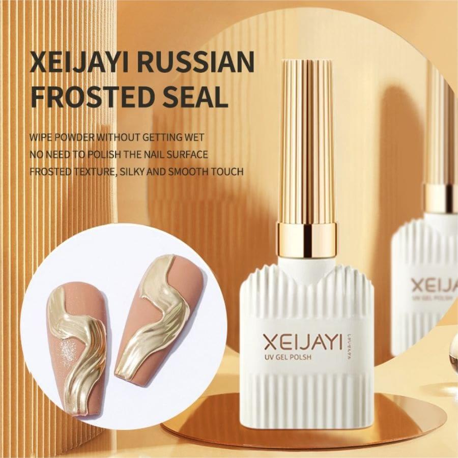 New Russian frosted sealing layer non-stick powder rub powder matte wash-free magic mirror powder available long-lasting function Nail Polish glue