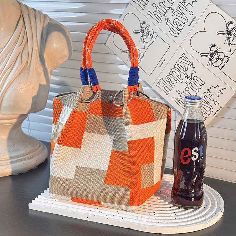 HKB9164 cuadrado naranja marrón