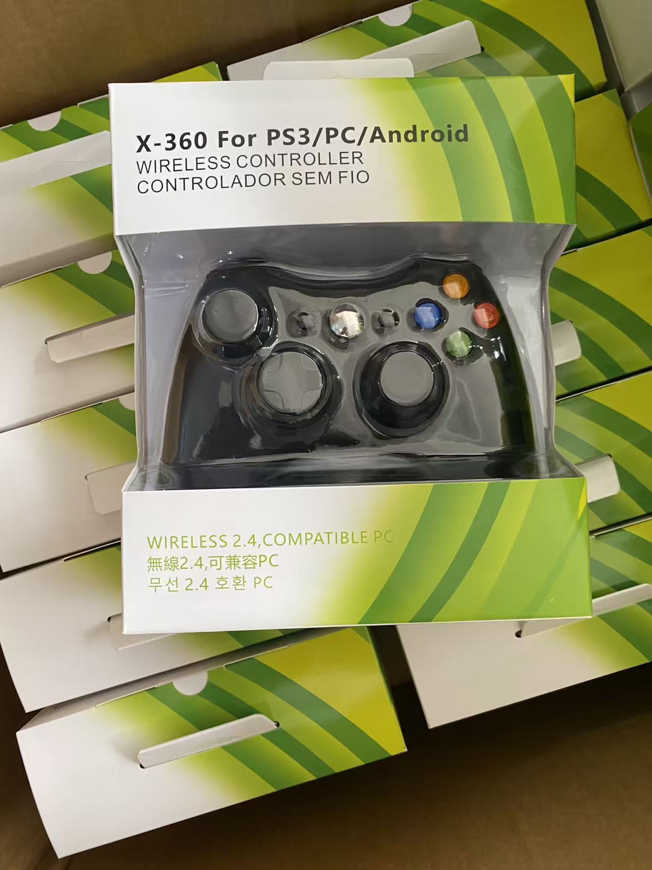 Control inalámbrico para X-BOX 360, compatible con Steam PC360, doble vibración, color negro, Myth Wukong, 2.4G, para juegos de 360.