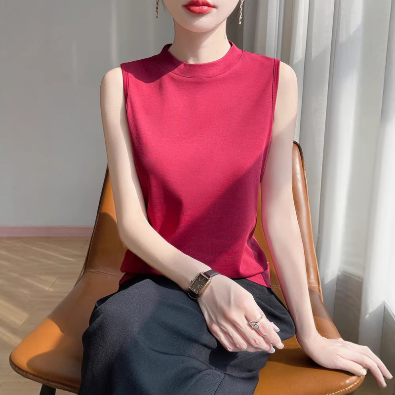 Spring New Style Sleeveless Cotton Camisole for Women, Loose Fit, Suitable for Layering, Pure Cotton T-Shirt, Layered Wear Tank Top Spring New Style Sleeveless Cotton Camisole for Women, Loose Fit, Suitable for Layering, Pure Cotton T-Shirt, Layered Wear Tank Top