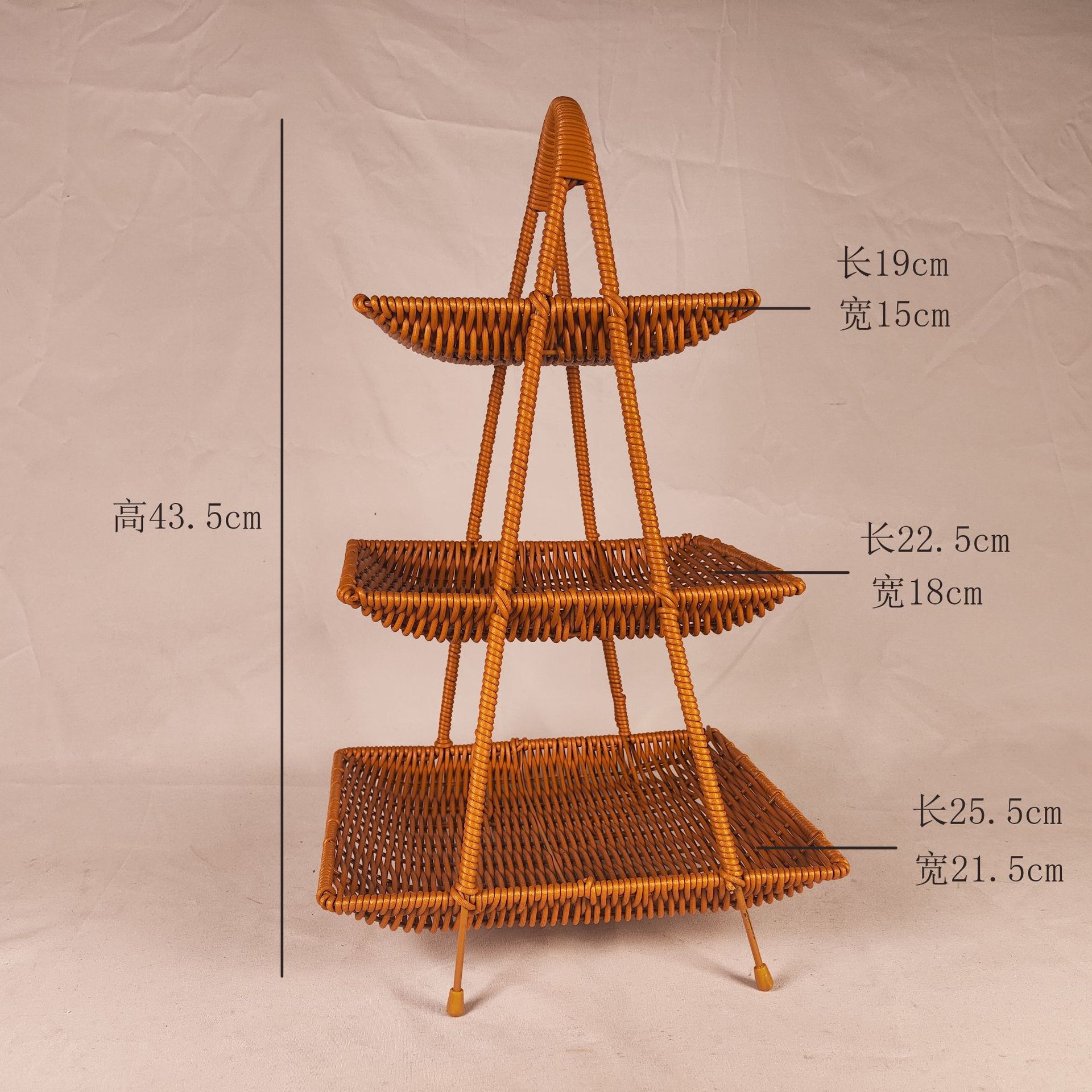 도매 및 소매 도매 및 소매 노란색 꽃 3층 사각 접시 소스 제조업체 소스 제품