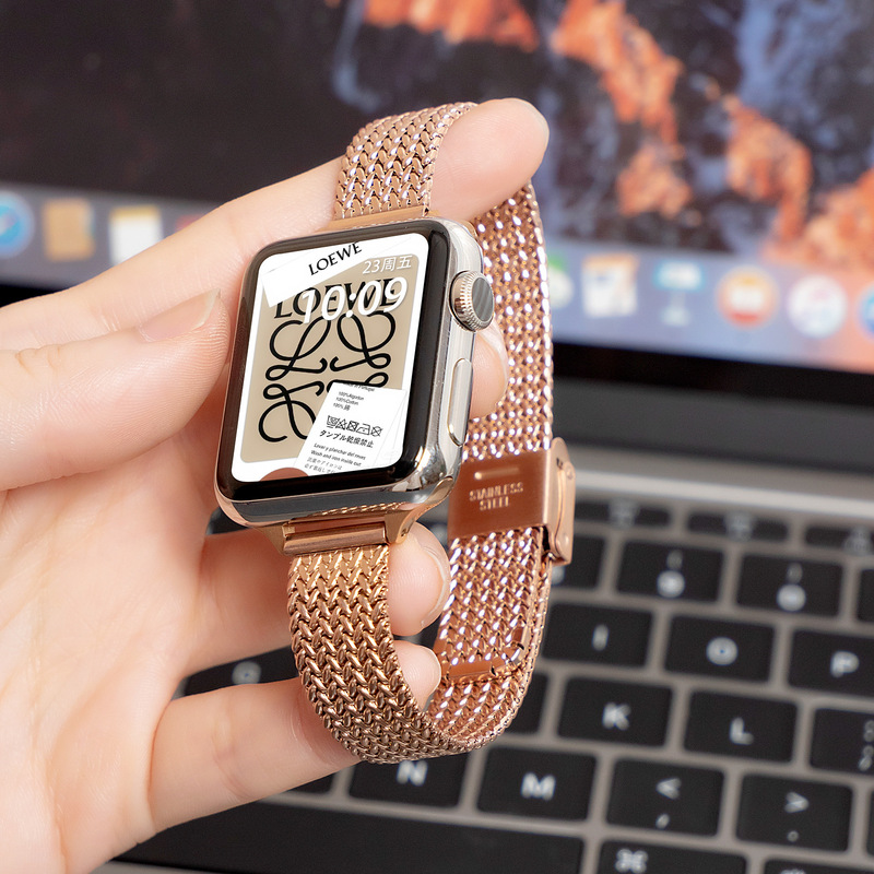 For Apple Apple Watch Huawei GT Milanis Wheat Ear Mesh Strap iwatch Watch Strap