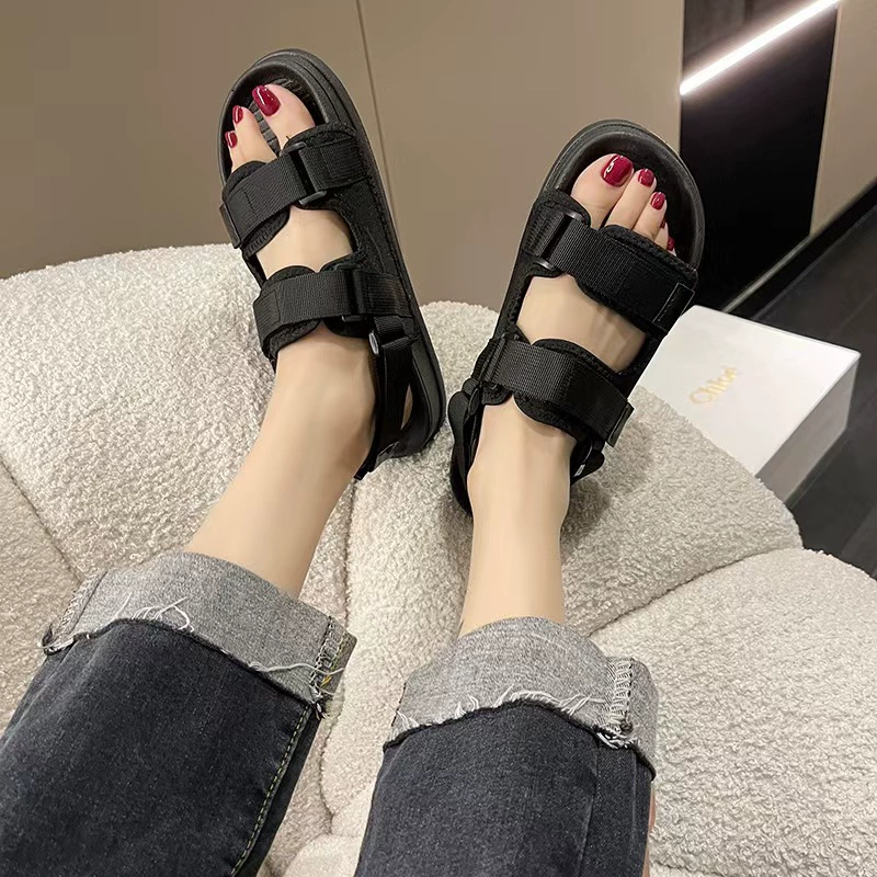 Летние новые мужские и женские сандалии носить пляжные студенческие туфли плоские сандалии женские модные кроссовки