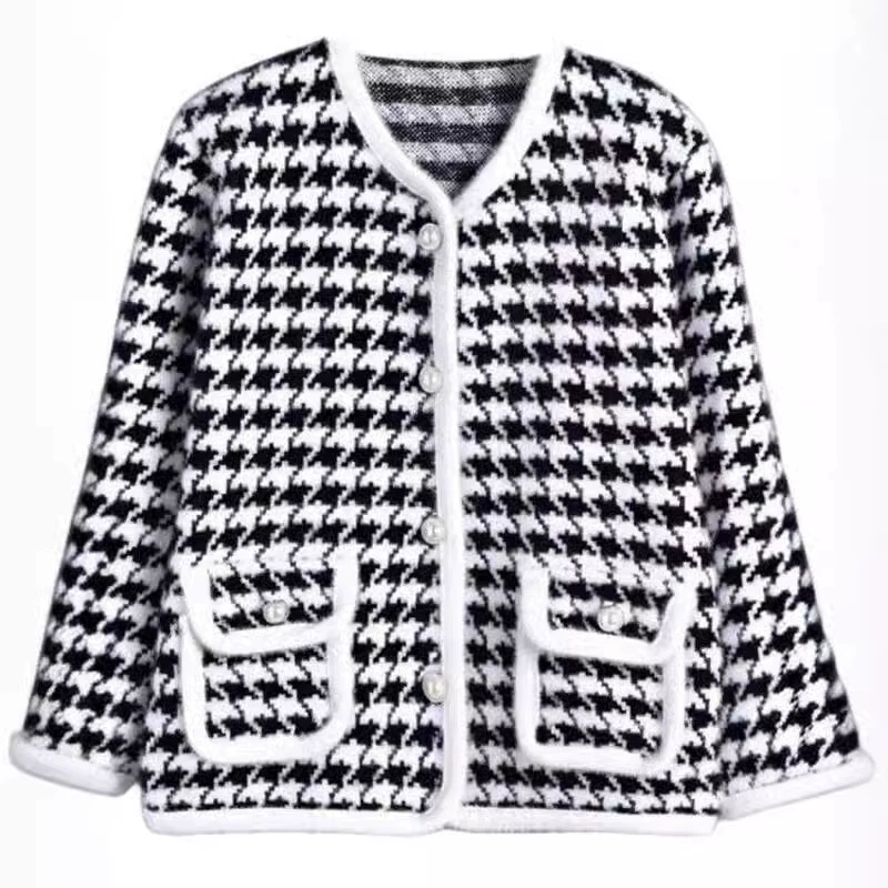 Демисезонная кофта, свитер, oversize, круглый ворот