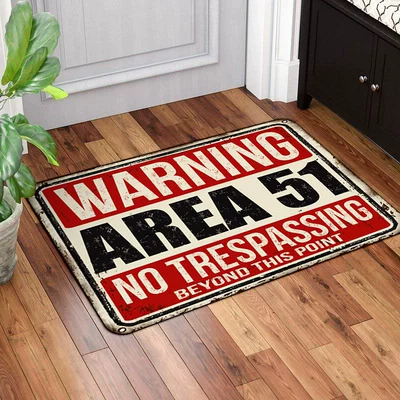 Pumpkin Head Mat Carpet, Avtomobil döşəmə paspasları - rz-warning-signs-series-3-40-60cm-skin-friendly-suede