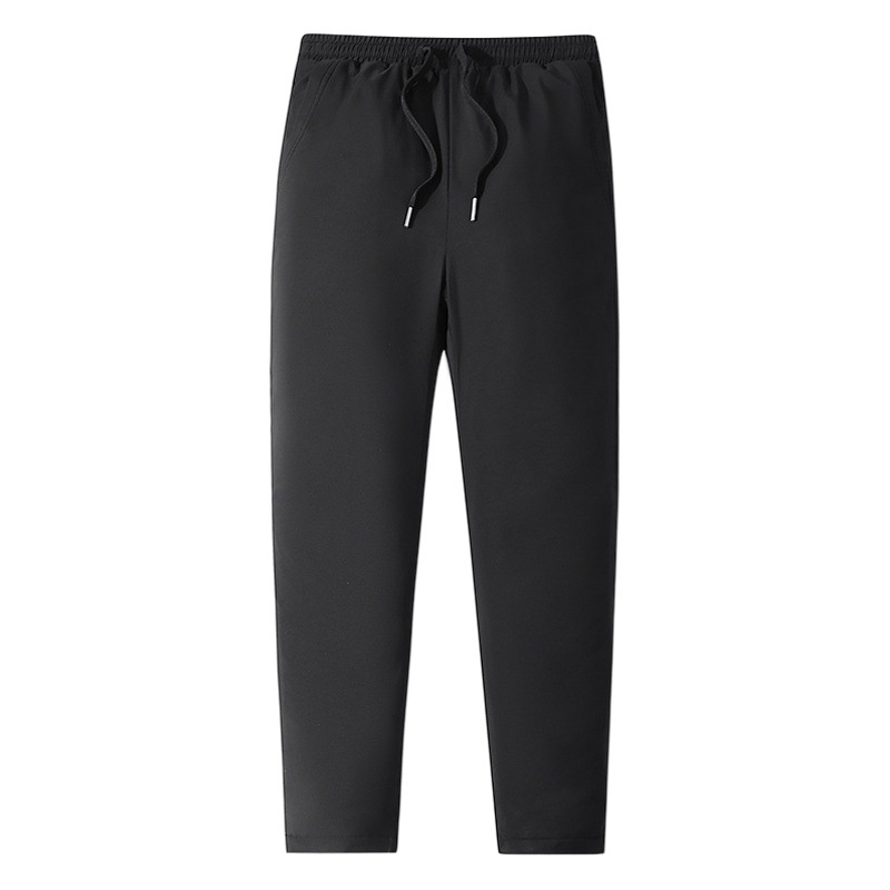 Down pants men's outer wear thickened winter pants New Duck velvet pants stretch student warm pants men's printable LOGO