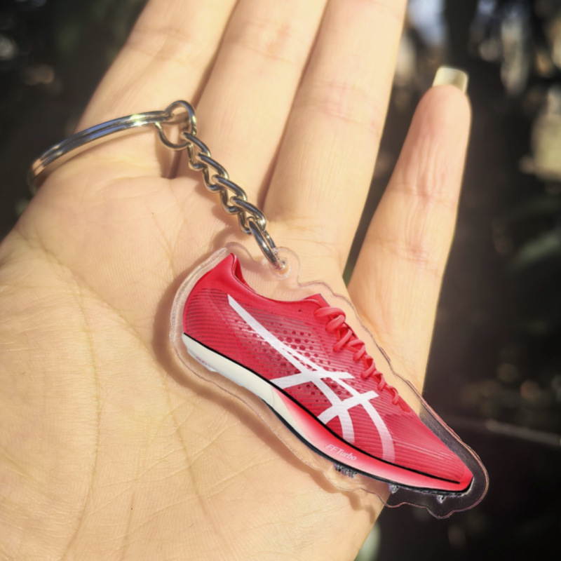 (2개) 육상 선수 네일 슈즈 키 체인 펜던트 런닝 슈즈 스프린트 미드 필드 러닝 스포츠 학생 백팩 교수형 스포츠 스토어 선물