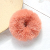Plush hair ring candy -colored plush hair ring imitation rabbit hair rope soft girl double ponytail head rope white hairy hair accessories
