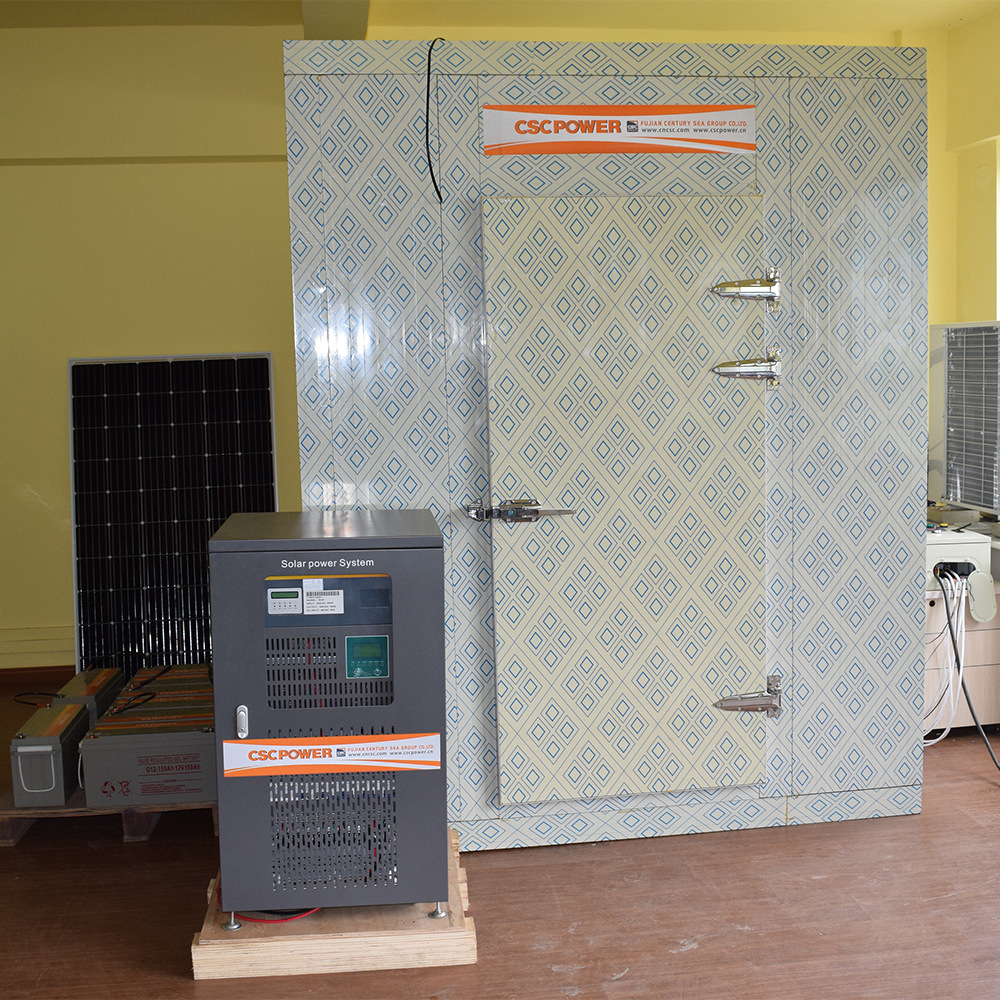 CSCPOWER太阳能冷库可定制尺寸冷库节能环保太阳能系统冷库冷冻柜