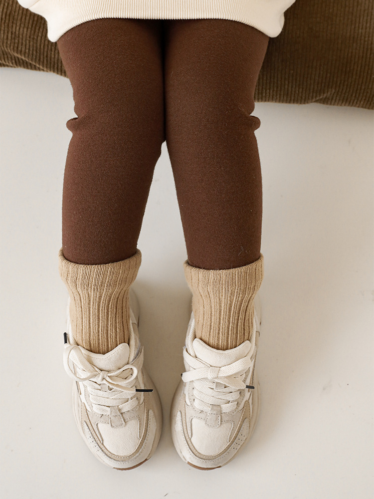 Leggings de Moda para Niñas Qiuduo, Pantalones Casuales Cálidos para Niños, Pantalones Gruesos con Forro Polar para Bebés, Novedad de Invierno 2025