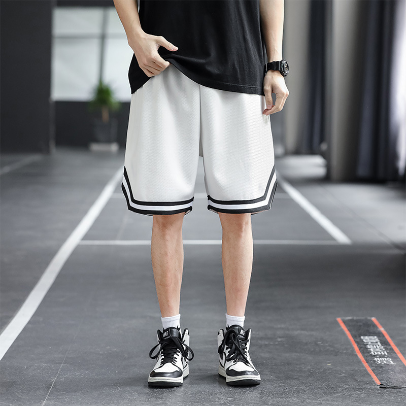 Men's Basketball Shorts Trendy Straight Casual Pants Loose Sports Jogging Hong Kong Style Thin Pants Loose Pants Cross-Border Men's Basketball Shorts Trendy Straight Casual Pants Loose Sports Jogging Hong Kong Style Thin Pants Loose Pants Cross-Border