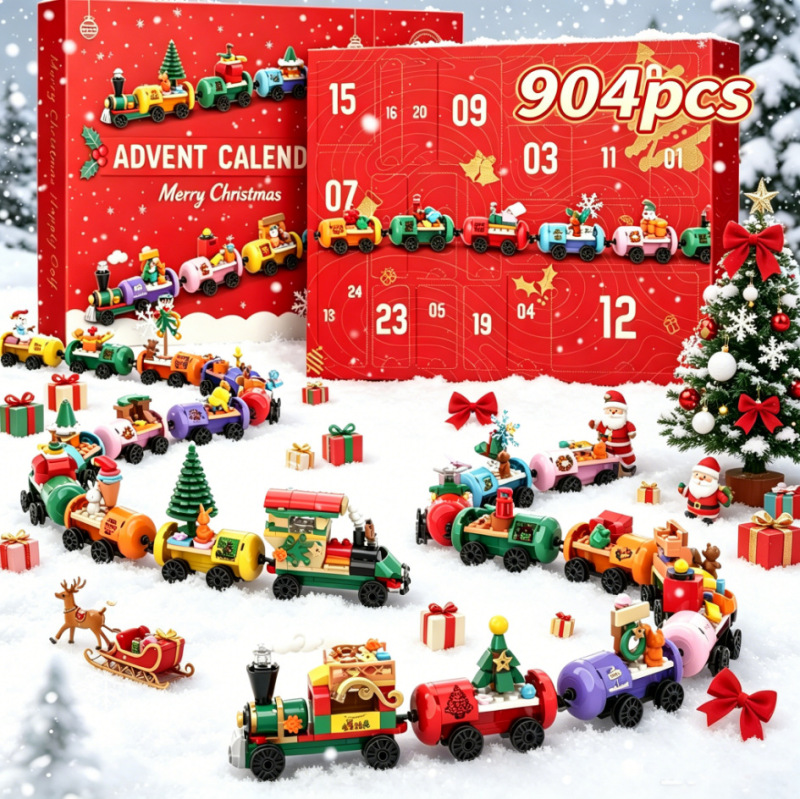 Cross-Border Unicorn Countdown Blind Box Christmas Toy DIY Football Children's Day Tear-Off Calendar Hole-Punch Fun
