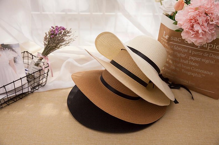 Women's Classic Style Solid Color Big Eaves Sun Hat display picture 2