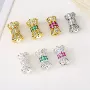 保色包金大孔微镶花帽
