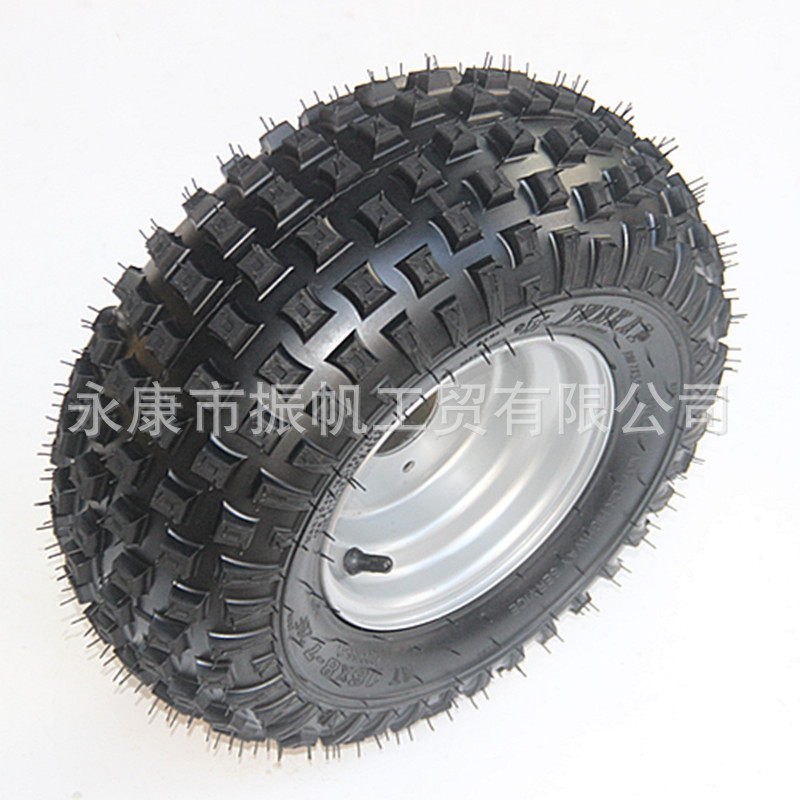 ATV accessories 16* 8-7inch go-kart vacuum tire 16x8-7 square off-road tire 3-hole iron wheel hub