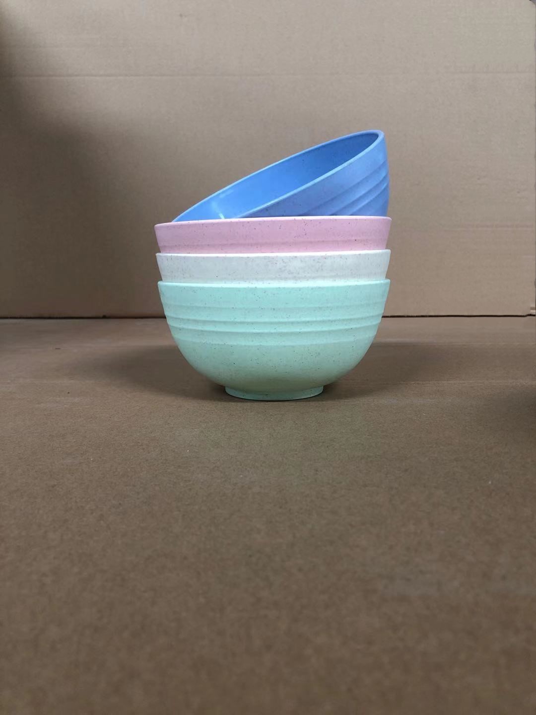 Paja DE TRIGO 6 pulgadas tazón grande hogar 15cm tazón de arroz tazón de sopa japonesa tazón de plástico engrosado tazón de fideos instantáneos tazón transfronterizo