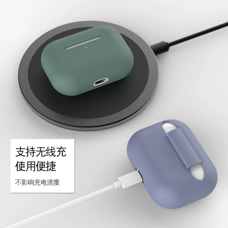 Apple, силиконовый совместимый чехол, беспроводные наушники, bluetooth, защита от падения