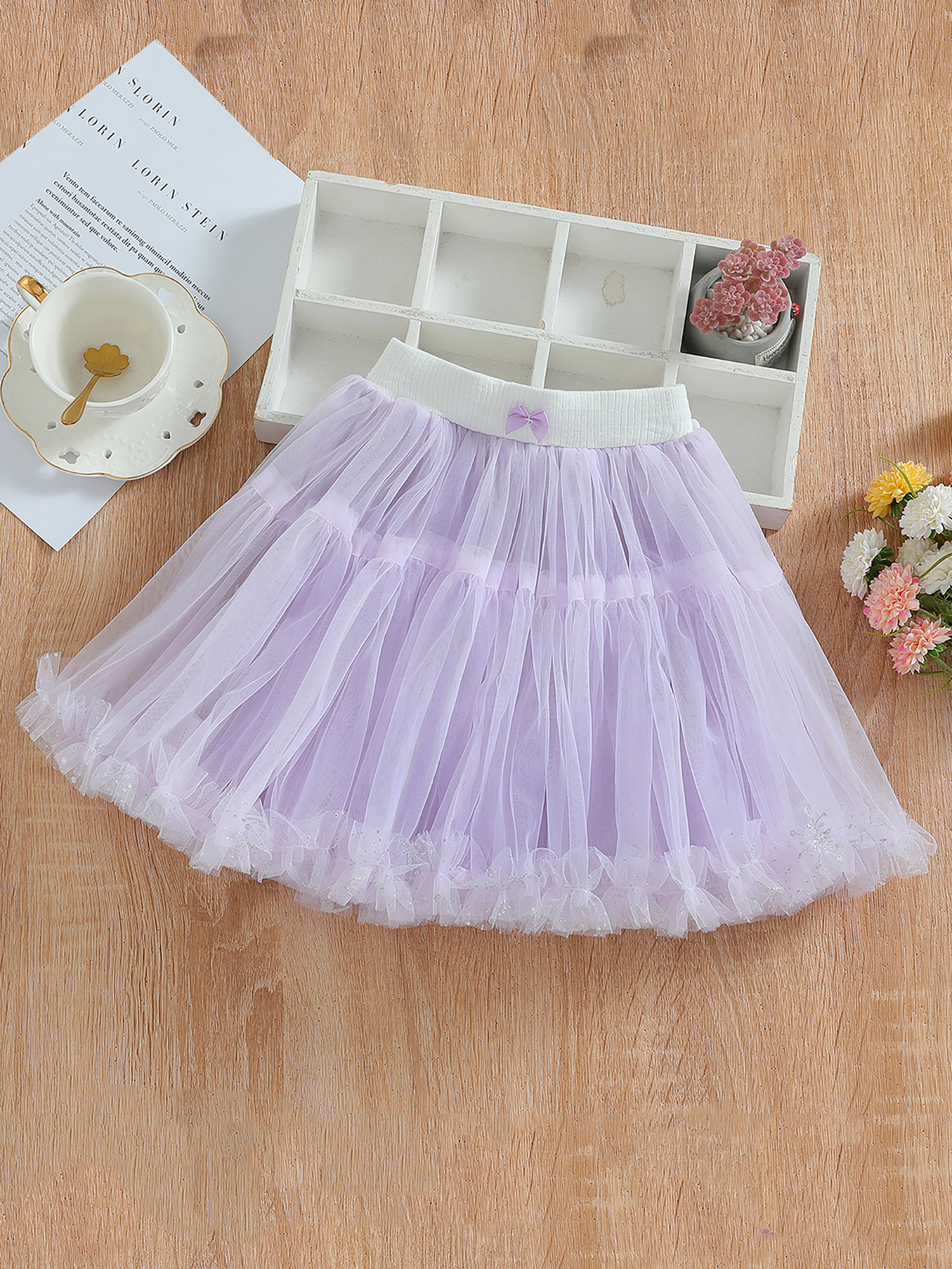 Falda de tutú para niñas de primavera y verano falda de pastel suave para bebés falda de malla falda de princesa pettiskirt Falda corta a juego