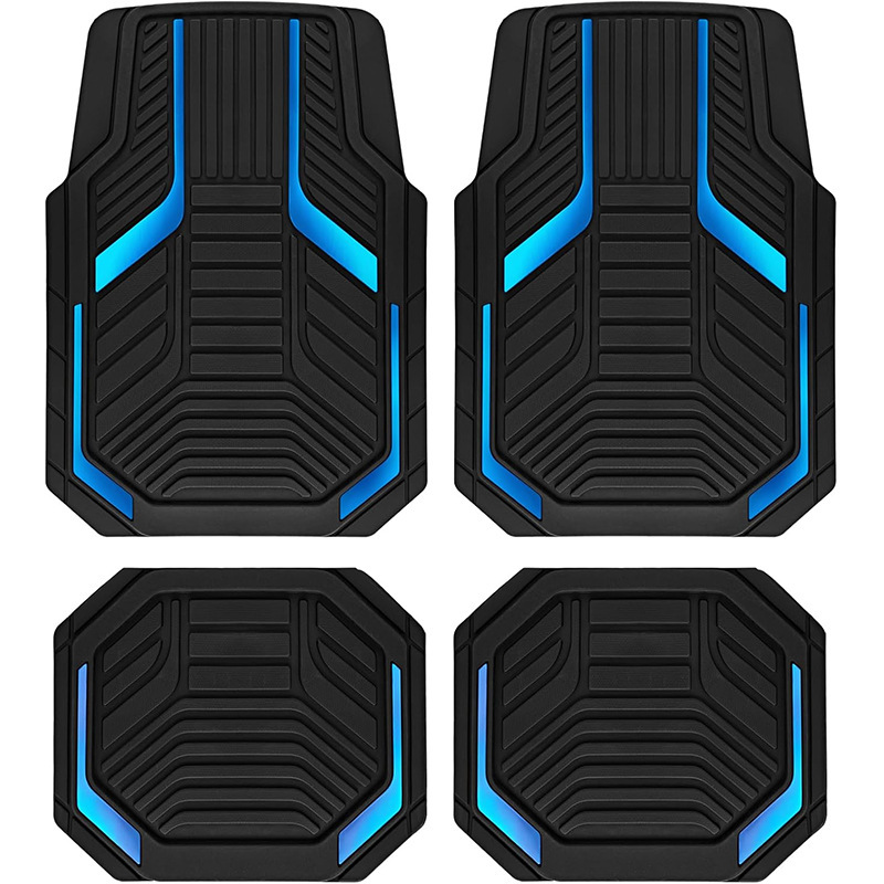 Temu Cross-Border Shipping of American-Style Universal Car Floor Mats That Are Stain-Resistant, Wear-Resistant, and Easy to Care For, Four-Piece Set in Stock